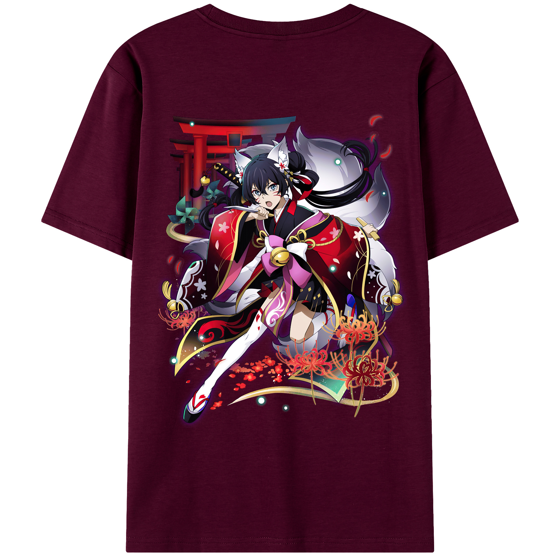 （画像用） 文豪ストレイドッグス Bungo Stray Dogs レディース半袖Tシャツ(バックプリント)